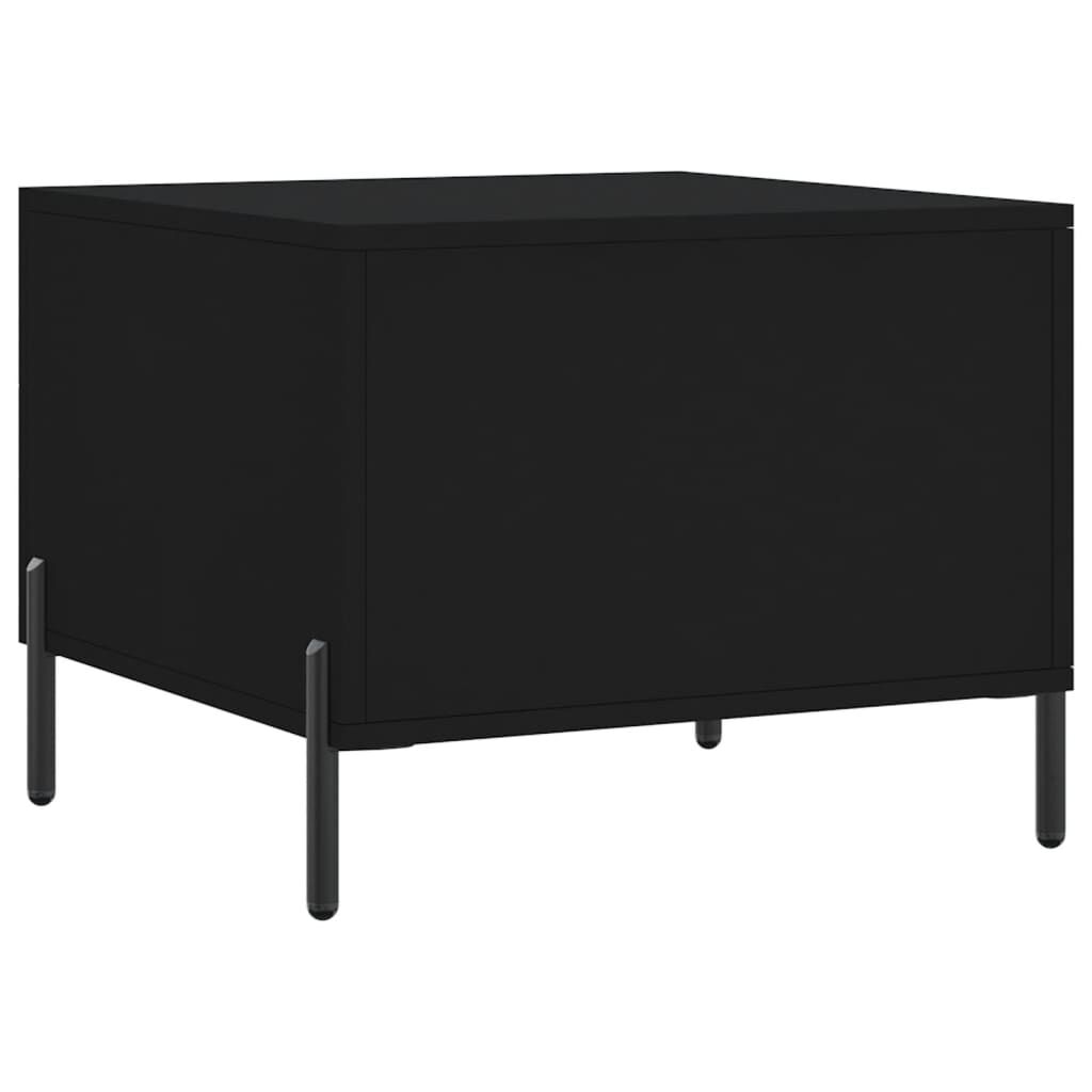 vidaXL Τραπεζάκι Σαλονιού Μαύρο 50x50x40 εκ. από Επεξεργασμένο Ξύλο