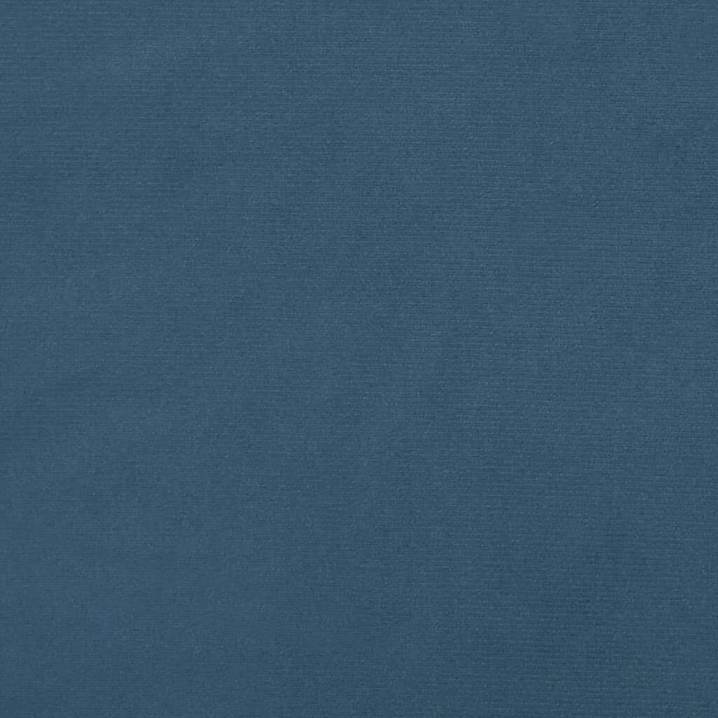 vidaXL Κεφαλάρι Κρεβατιού Σκούρο Μπλε 90x5x78/88 εκ. Βελούδινο