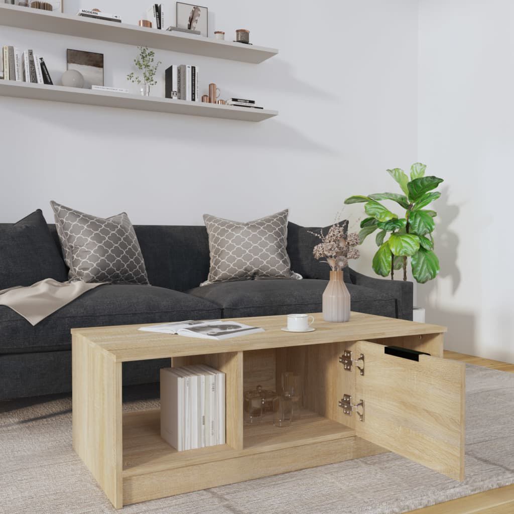 vidaXL Τραπεζάκι Σαλονιού Sonoma Δρυς 102x50x36 εκ. Επεξεργασμένο Ξύλο