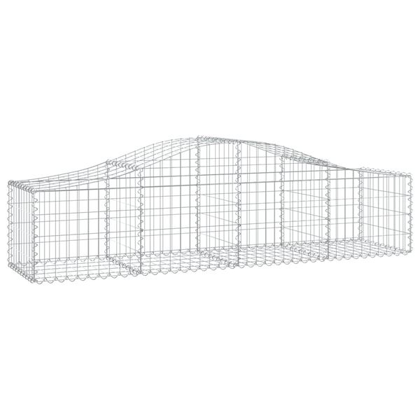 vidaXL Συρματοκιβώτια Τοξωτά 10 τεμ. 200x50x40/60 εκ. Γαλβαν. Ατσάλι