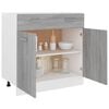 vidaXL Έπιπλο Με Συρτάρι Lyon Γκρι Sonoma 80x46x81,5 εκ. Επεξεργ. Ξύλο