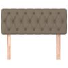 vidaXL Κεφαλάρι Κρεβατιού Taupe 100x7x78/88 εκ. Υφασμάτινο