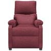 vidaXL Πολυθρόνα Μασάζ Μπορντό Υφασμάτινη