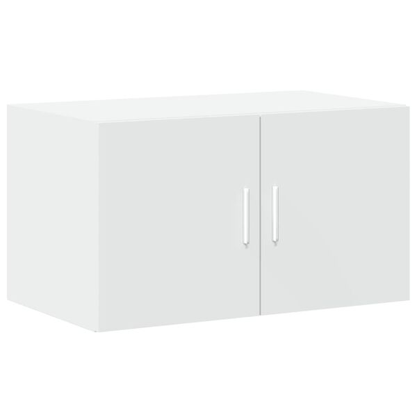 vidaXL Ραφιέρα με Ντουλάπια Λευκή 70x42,5x225 εκ. Επεξεργασμένο Ξύλο