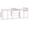 vidaXL Συρταριέρα 230x35x80 εκ. από Μασίφ Ξύλο Πεύκου