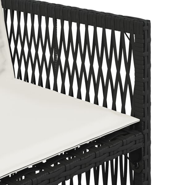vidaXL Σετ Τραπεζαρίας Κήπου 11 Τεμαχίων Γκρι Συνθ. Ρατάν με Μαξιλάρια