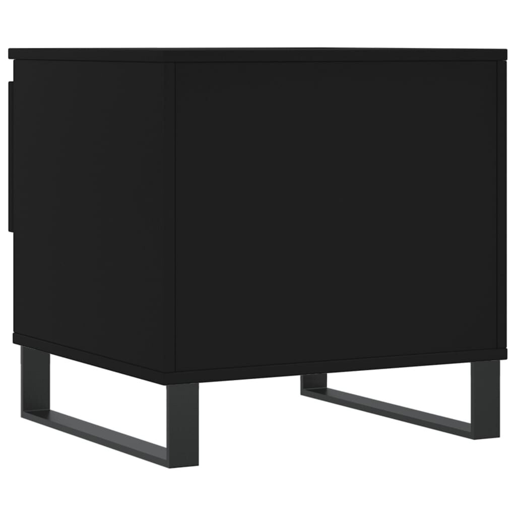 vidaXL Τραπεζάκια Σαλονιού 2 τεμ. Μαύρα 50x46x50 εκ Επεξεργασμένο Ξύλο