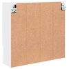 vidaXL Ντουλάπα Καθρέφτη Λευκό 59 x 17 x 55 cm Επεξεργασμένο ξύλο