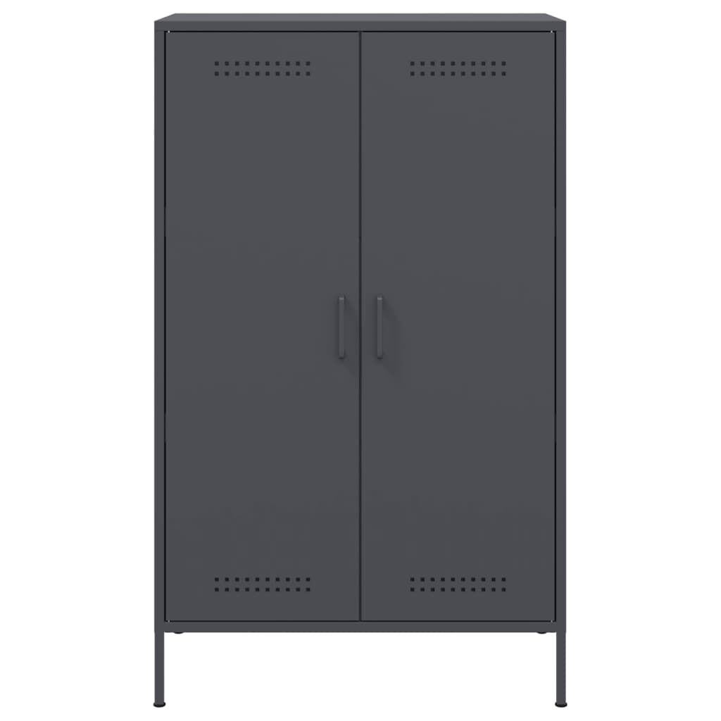 vidaXL Ντουλάπι Ανθρακί 68x39x113 εκ. από Ατσάλι