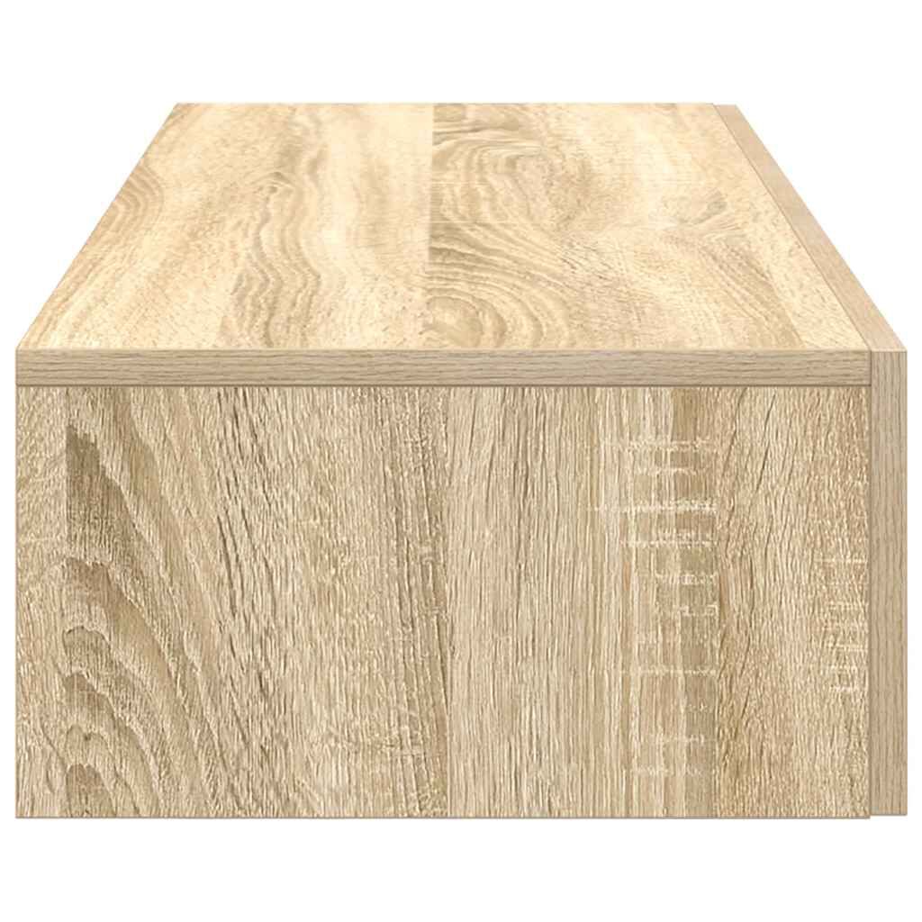 vidaXL Ράφι τοίχου με συρτάρια Δρυς sonoma 60x26,5x15 cm