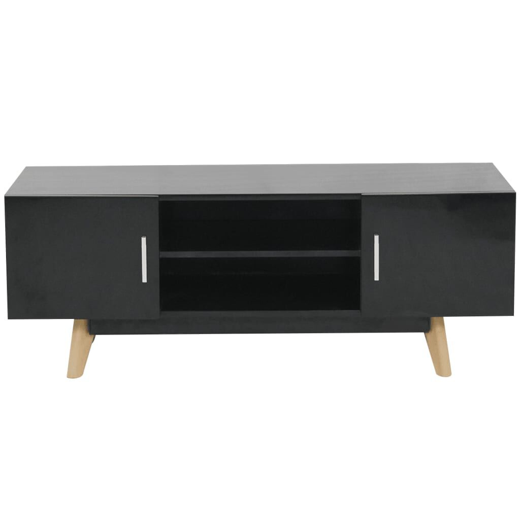 vidaXL Έπιπλο Τηλεόρασης Γυαλιστερό Μαύρο 120 x 40 x 46 εκ. από MDF