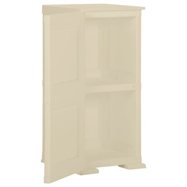 vidaXL Πλαστικό Ντουλάπι Angora Λευκό 40 x 43 x 85,5εκ με Σχέδιο Ξύλου