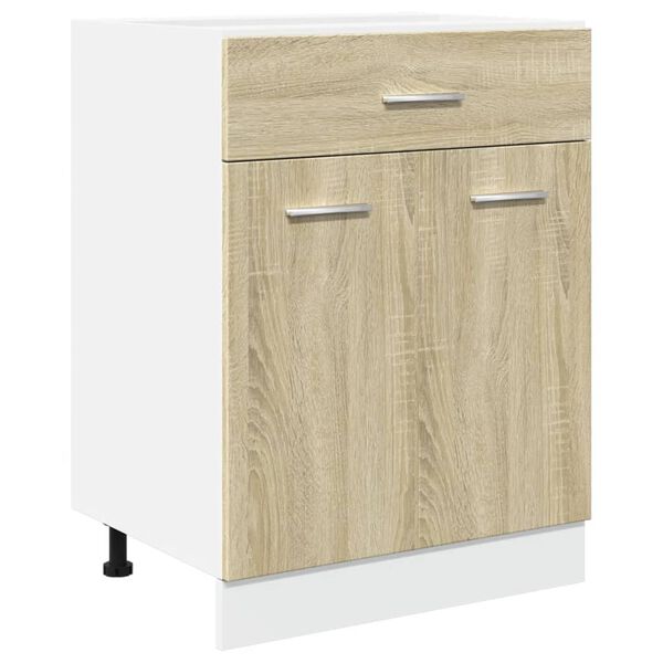 vidaXL Ντουλάπι με Συρτάρι Lyon Sonoma Δρυς 60x46x81,5 εκ. Επεξ. Ξύλο