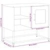 vidaXL Έπιπλο Τηλεόρασης Πράσινο Λαδί 68,5x39x60,5 εκ. από Ατσάλι