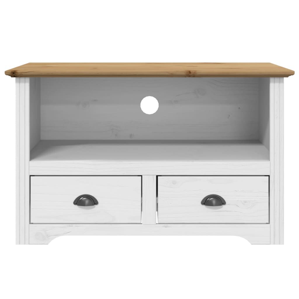 vidaXL Έπιπλο Τηλεόρασης BODO 2 Συρτάρια Καφέ 91,5x44,5x56 εκ. Πεύκο