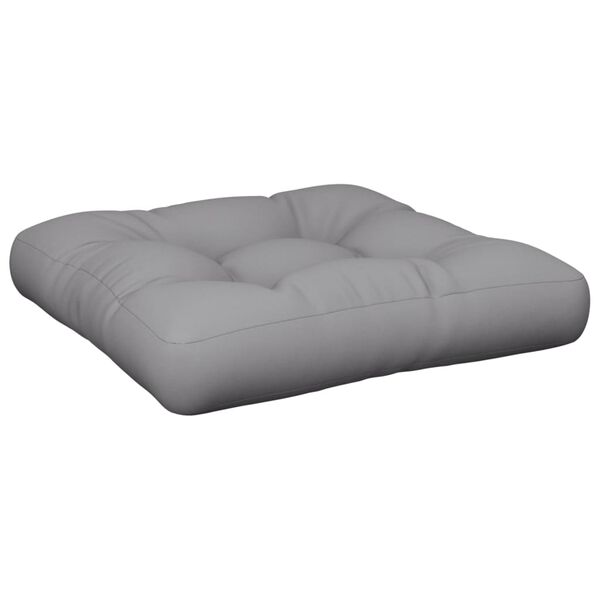 vidaXL Μαξιλάρι Παλέτας Γκρι 50 x 50 x 12 εκ. Υφασμάτινο