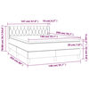 vidaXL &Kappa;&rho;&epsilon;&beta;ά&tau;&iota; Boxspring &mu;&epsilon; &Sigma;&tau;&rho;ώ&mu;&alpha; &Sigma;&kappa;&omicron;ύ&rho;&omicron; &Kappa;&alpha;&phi;έ 140x200 &epsilon;&kappa; &Upsilon;&phi;&alpha;&sigma;&mu;ά&tau;&iota;&nu;&omicron;