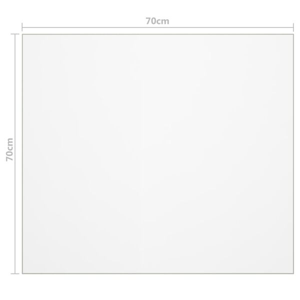 vidaXL Προστατευτικό Τραπεζιού Ματ 70x70 εκ. / 2 χιλ. από PVC