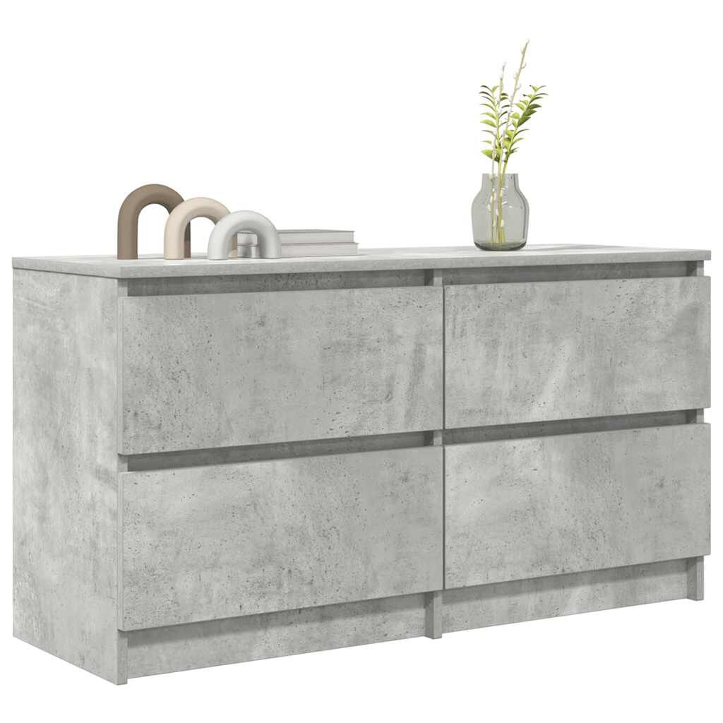 vidaXL Έπιπλο Τηλεόρασης Γκρι Σκυρ. 100x35x54 εκ. Επεξ. Ξύλο