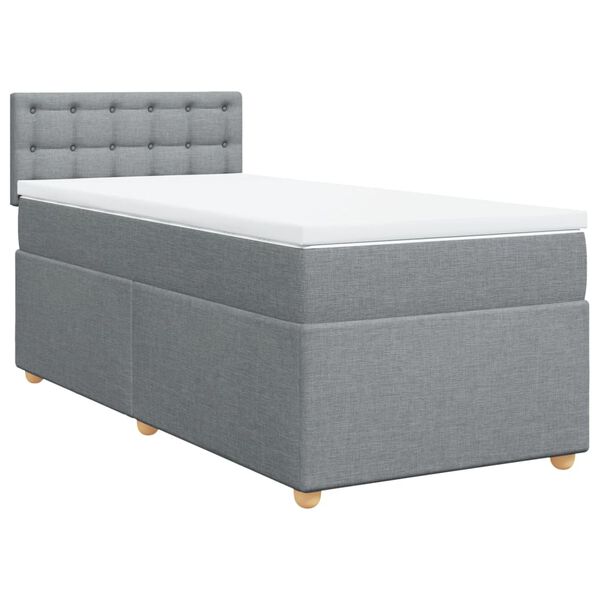 vidaXL &Kappa;&rho;&epsilon;&beta;ά&tau;&iota; Boxspring &mu;&epsilon; &Sigma;&tau;&rho;ώ&mu;&alpha; &Alpha;&nu;&omicron;&iota;&chi;&tau;ό &Gamma;&kappa;&rho;&iota; 90x190 &epsilon;&kappa;. &Upsilon;&phi;&alpha;&sigma;&mu;ά&tau;&iota;&nu;&omicron;
