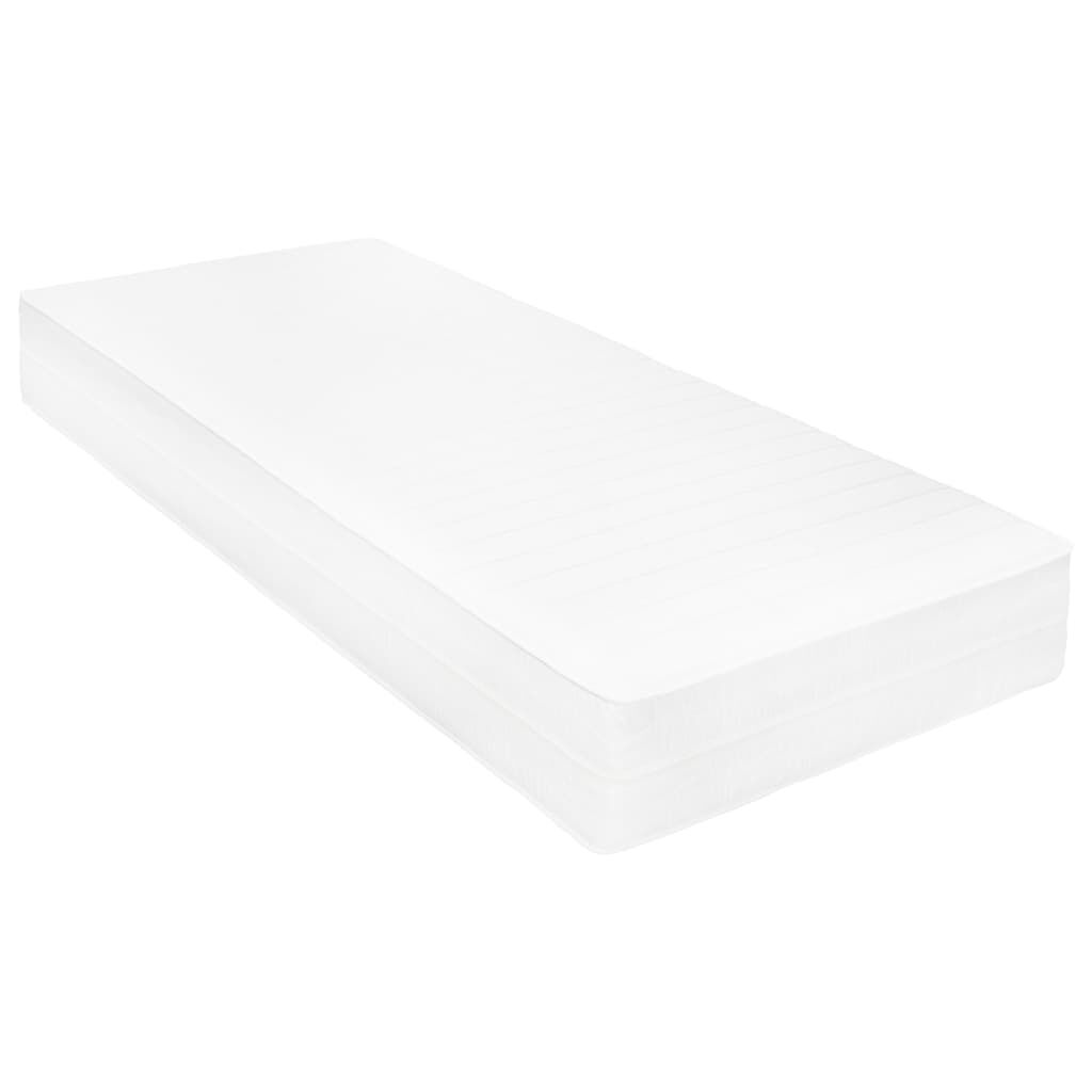 vidaXL Καναπές Κρεβάτι με Στρώμα 90 x 200 εκ. Γκρι Μασίφ Ξύλο Πεύκου