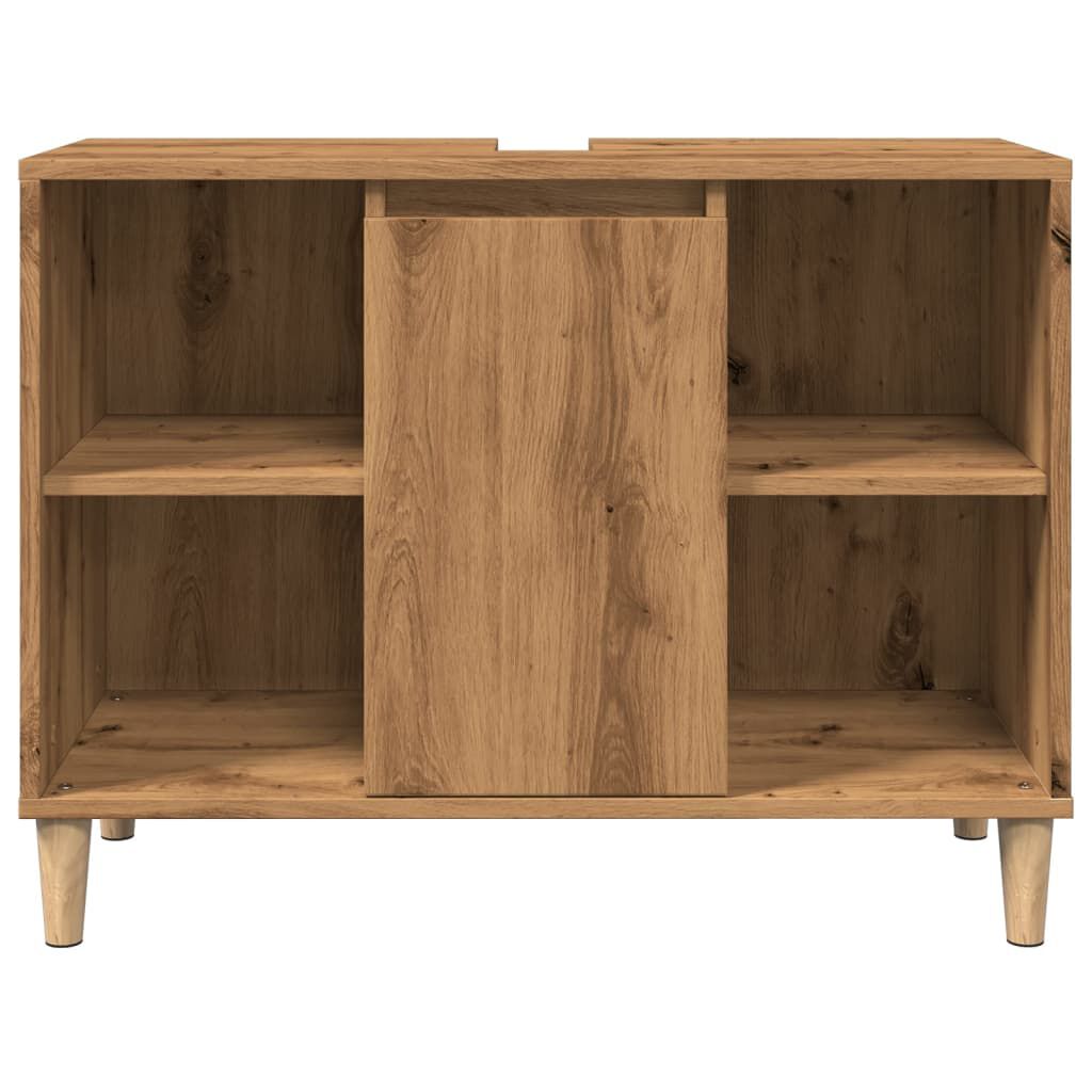 vidaXL Ντουλάπι Μπάνιου Αρτισιανή Δρυς 80 x 33 x 60 εκ. Επεξεργ. Ξύλο