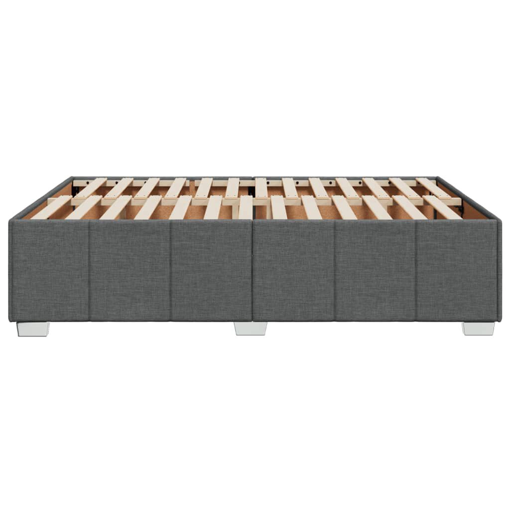 vidaXL Σκελετός Κρεβατιού Χωρίς Στρώμα Γκρι 140x200 εκ.Υφασμάτινο