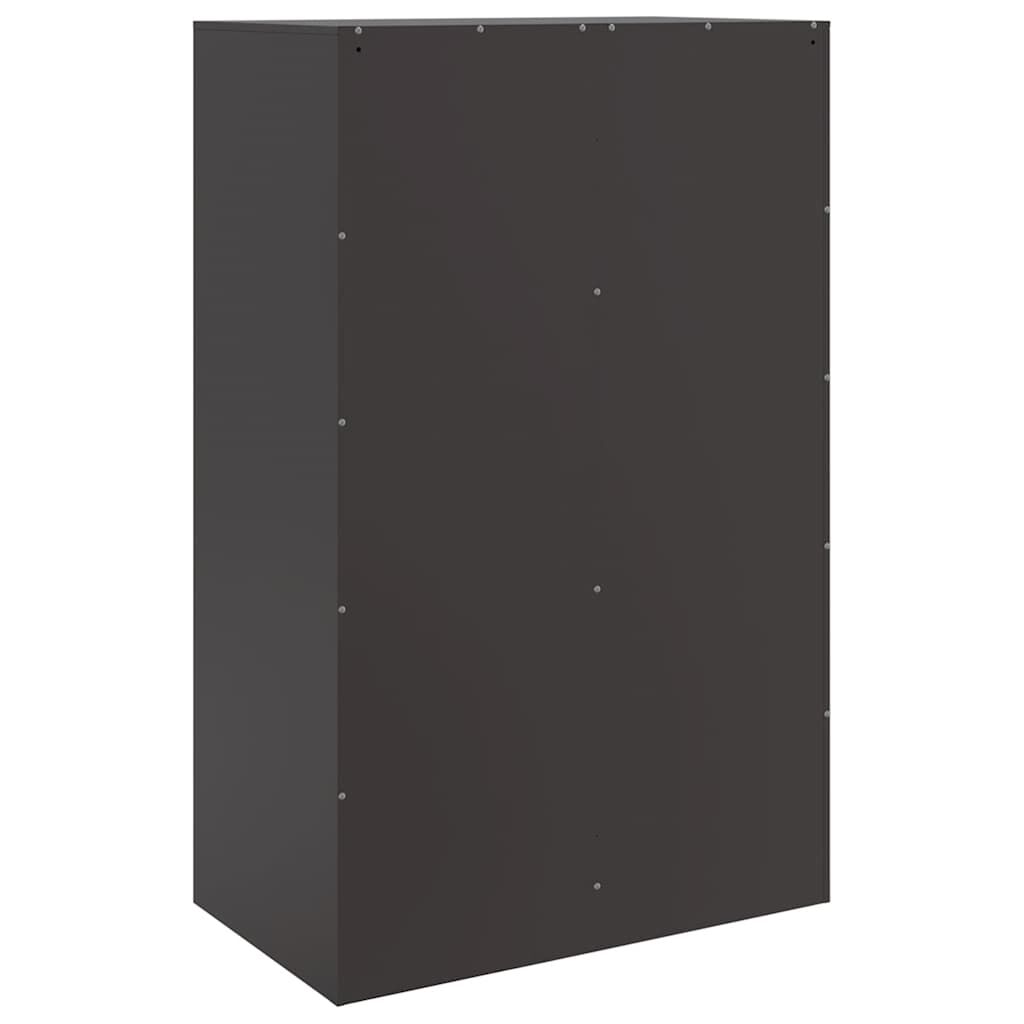 vidaXL Ντουλάπι Μαύρο 67x39x107 εκ. από Ατσάλι