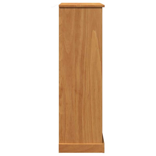 vidaXL Ντουλάπι Μπάνιου καφέ μελί 68 x 34 x 110 εκ. Μασίφ ξύλο πεύκου
