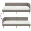 vidaXL &Kappa;&rho;&epsilon;&beta;ά&tau;&iota; &Gamma;&omega;&nu;ί&alpha;&sigmaf; &mu;&epsilon; &sigma;&tau;&rho;ώ&mu;&alpha; &mu;&epsilon; &kappa;&epsilon;&phi;&alpha;&lambda;ά&rho;&iota; Taupe 90 x 200 cm ύ&phi;&alpha;&sigma;&mu;&alpha;