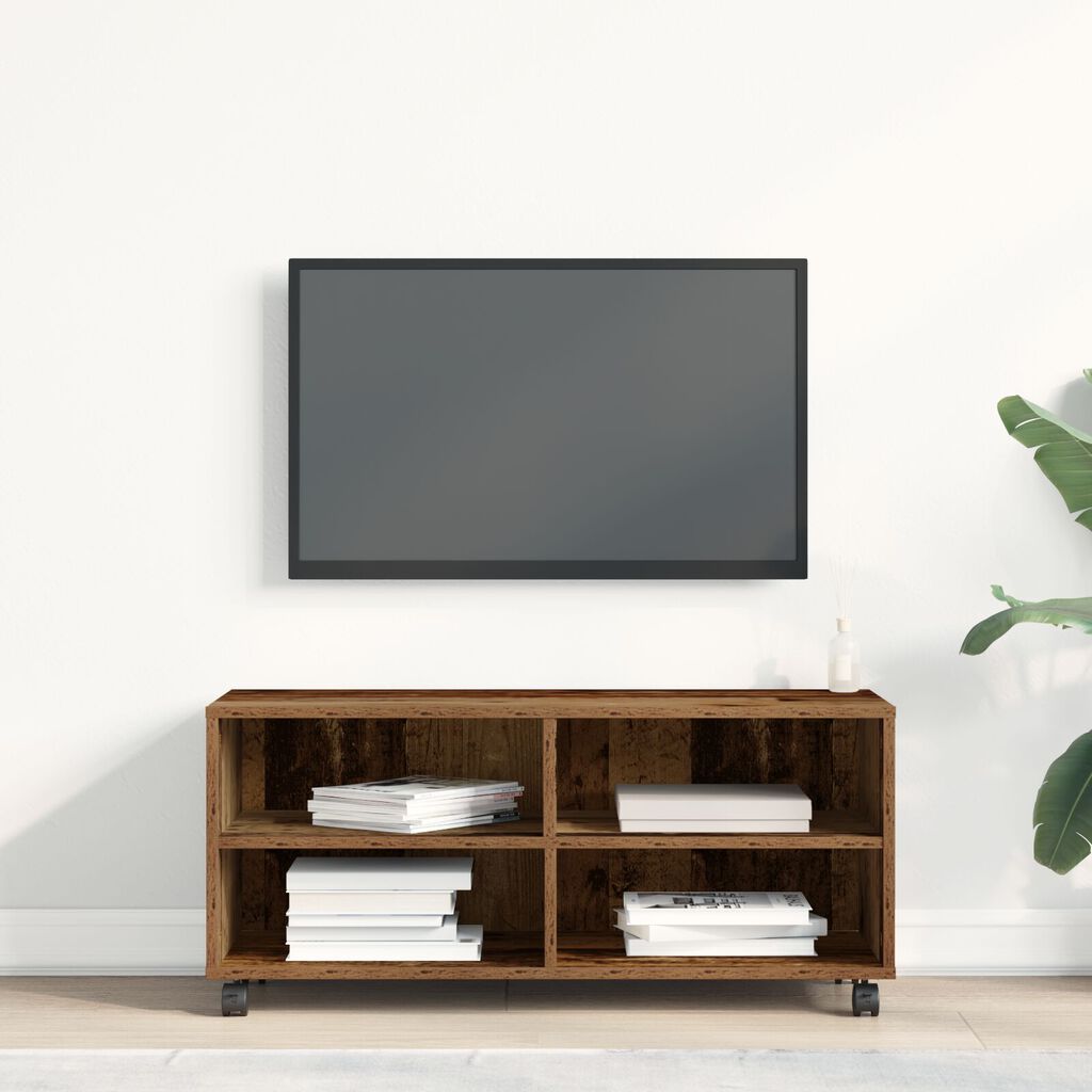 vidaXL Ντουλάπα TV Παλιού Ξύλου 90x35x35 εκ Επεξεργασμένο Ξύλο