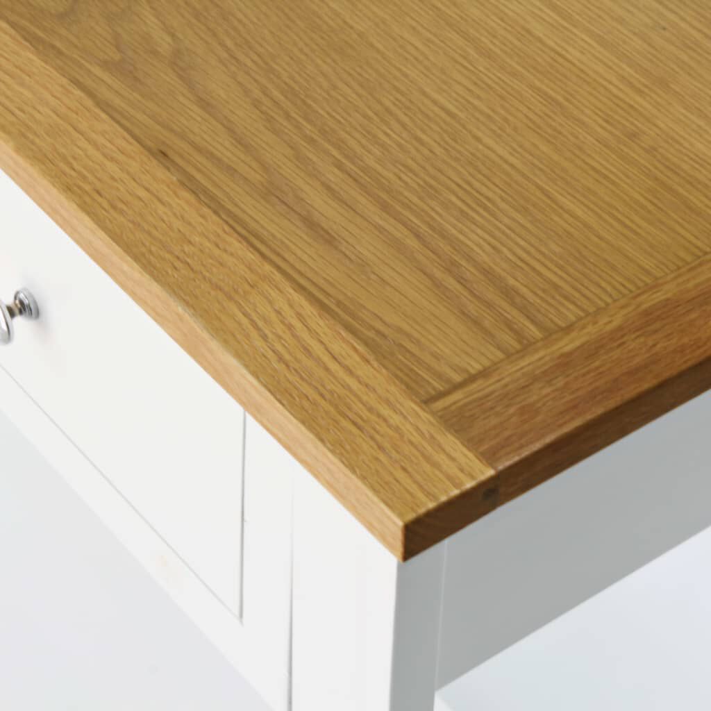 vidaXL Τραπέζι Κονσόλα 118 x 35 x 77 εκ. από Μασίφ Ξύλο Δρυός