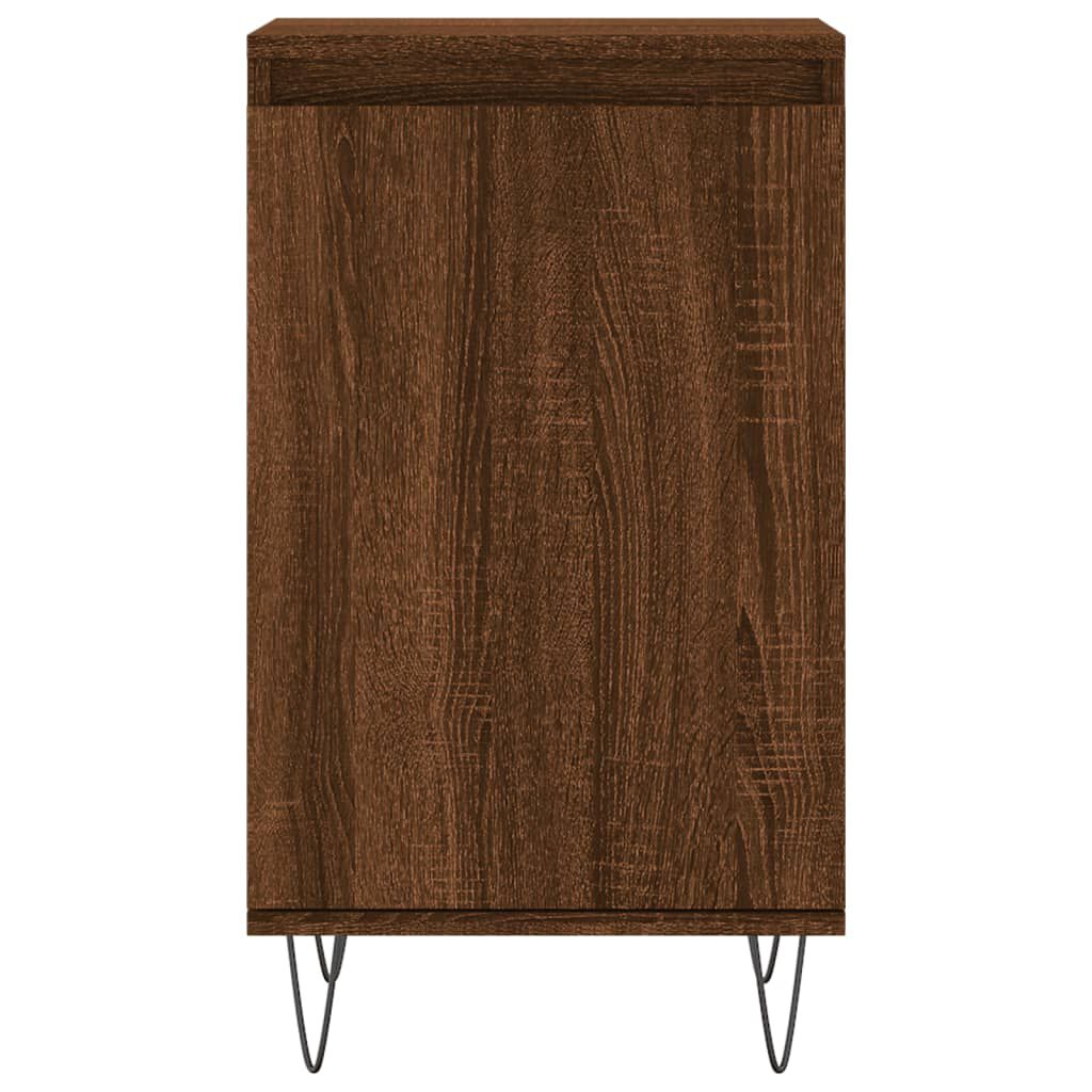 vidaXL Ντουλάπια 2 τεμ. Καφέ Δρυς 40x35x70 εκ. από Επεξεργασμένο Ξύλο