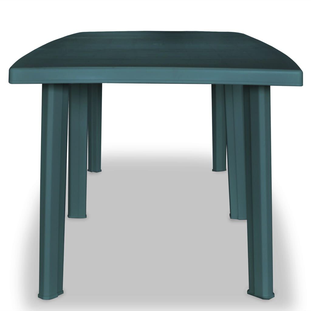 vidaXL Τραπέζι Κήπου Πράσινο 210 x 96 x 72 εκ. Πλαστικό