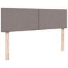 vidaXL Οθωμανικό κρεβάτι με στρώμα Taupe 140x200cm ύφασμα