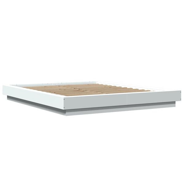 vidaXL Πλαίσιο Κρεβατιού Λευκό 160 x 200 εκ. από Επεξεργασμένο Ξύλο