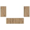 vidaXL &Sigma;&epsilon;&tau; &tau;&omicron;ί&chi;&omicron;&upsilon; &gamma;&iota;&alpha; &tau;&eta;&lambda;&epsilon;ό&rho;&alpha;&sigma;&eta; 4 pcs Artisan Oak &Epsilon;&pi;&epsilon;&xi;&epsilon;&rho;&gamma;&alpha;&sigma;&mu;έ&nu;&omicron; &xi;ύ&lambda;&omicron;