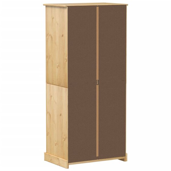 vidaXL Ντουλάπα Corona 76x50x170 εκ. από Μασίφ Ξύλο Πεύκου