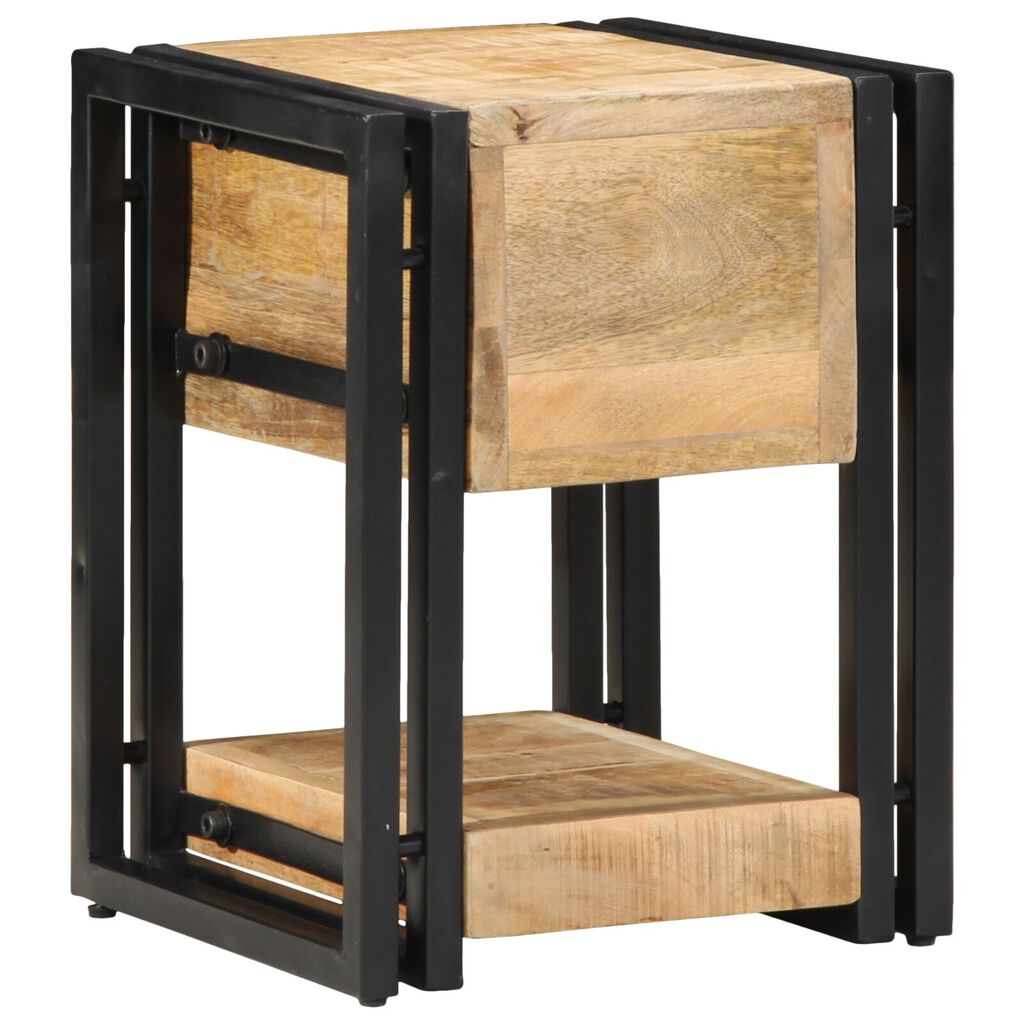 vidaXL Νυχτερινό Τραπέζι 40x40x40 εκ. Μασίφ Ξύλο Μάνγκο