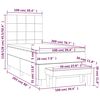 vidaXL &Kappa;&rho;&epsilon;&beta;ά&tau;&iota; Boxspring &mu;&epsilon; &Sigma;&tau;&rho;ώ&mu;&alpha; &Sigma;&kappa;&omicron;ύ&rho;&omicron; &Pi;&rho;ά&sigma;&iota;&nu;&omicron; 100x200&epsilon;&kappa;. &Beta;&epsilon;&lambda;&omicron;ύ&delta;&iota;&nu;&omicron;