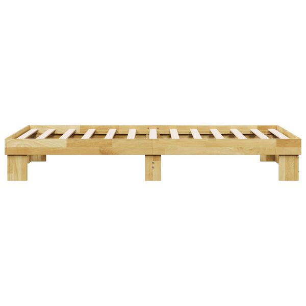vidaXL Πλαίσιο κρεβατιού χωρίς στρώμα 90x200 cm μασίφ ξύλο δρυς