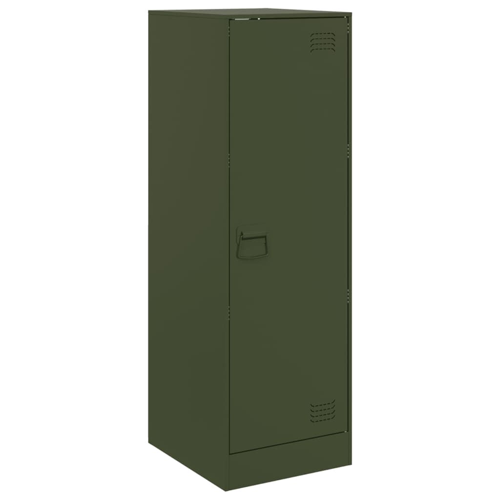 vidaXL Ντουλάπι Πράσινο Λαδί 34,5x39x107 εκ. από Ατσάλι