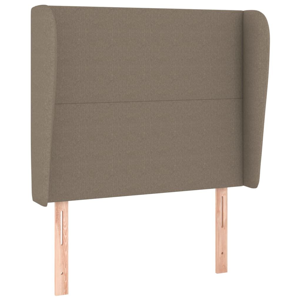 vidaXL Κεφαλάρι με Πτερύγια Taupe 83x23x118/128 εκ. Υφασμάτινο