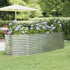 vidaXL Ζαρντινιέρα Ασημί 249x100x68 εκ. Γαλβανισμένος χάλυβας