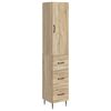 vidaXL &Sigma;έ&tau; &Nu;&tau;&omicron;&upsilon;&lambda;&alpha;&pi;&iota;ώ&nu; 2 pcs Sonoma &Delta;&rho;&upsilon;&sigmaf; 33 x 34,5 x 90 &epsilon;&kappa;