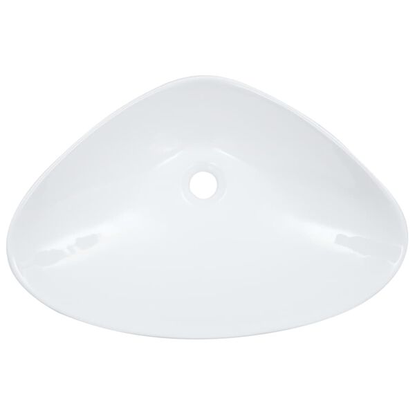 vidaXL Νιπτήρας Λευκός 58,5 x 39 x 14 εκ. Κεραμικός
