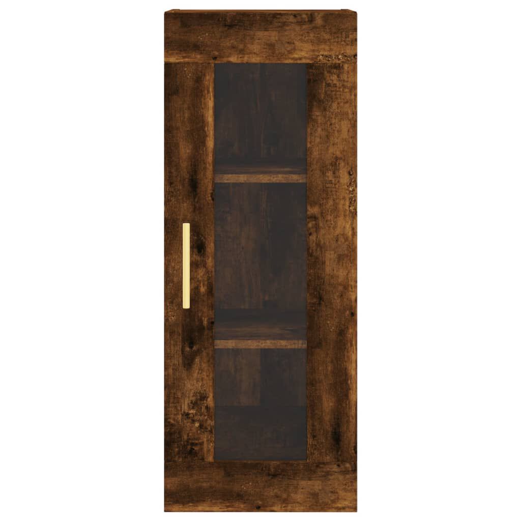 vidaXL Ντουλάπι Τοίχου Καπνιστή Δρυς 34,5 x 34 x 90 εκ.