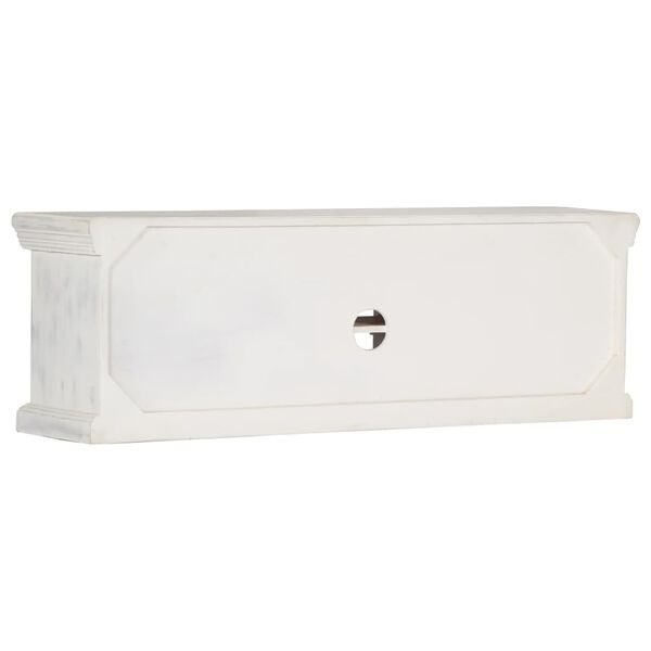 vidaXL Έπιπλο Τηλεόρασης Λευκό 120 x 30 x 40 εκ. από Μασίφ Ξύλο Μάνγκο