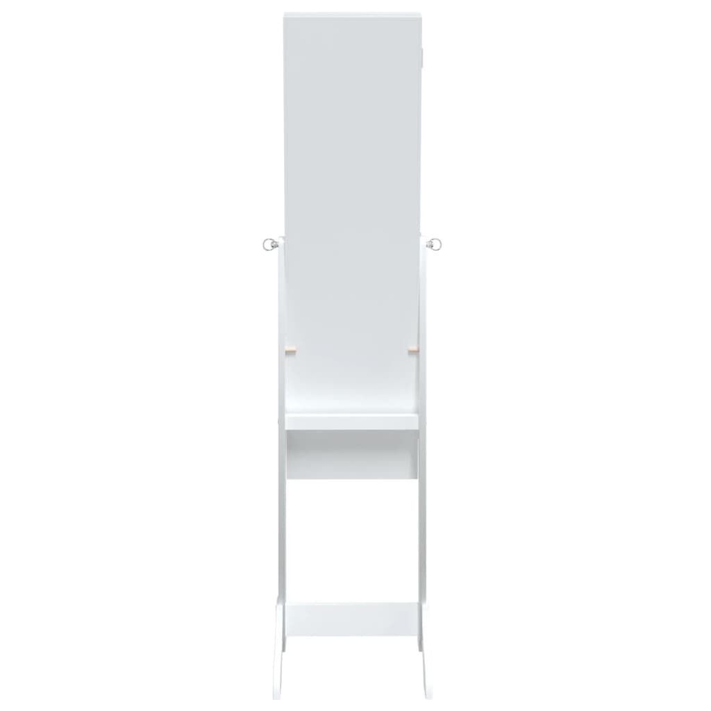 vidaXL Καθρέφτης Επιδαπέδιος με LED Λευκός 34 x 37 x 146 εκ.