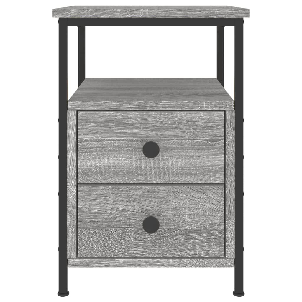 vidaXL Κομοδίνο Γκρι Sonoma 34 x 35,5 x 50 εκ. από Επεξεργασμένο Ξύλο